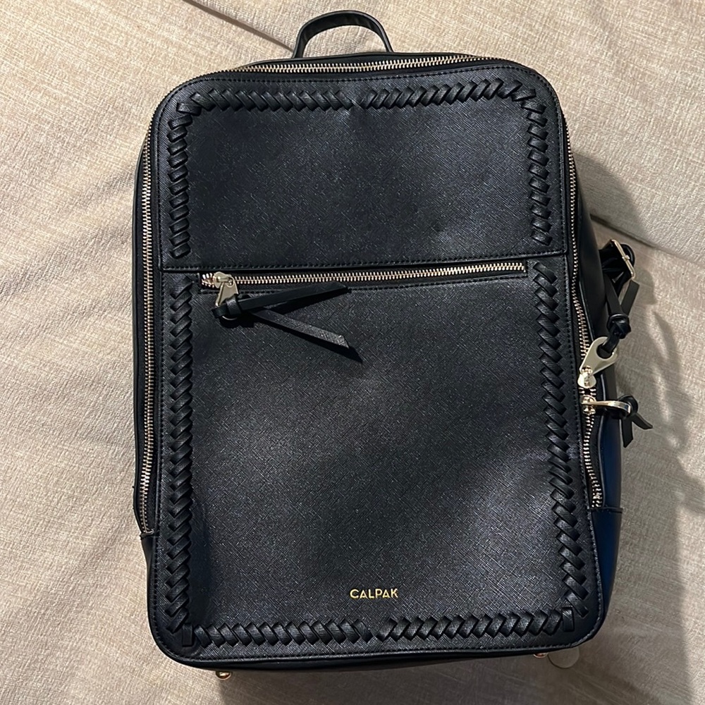 Reposh- Black Leather Kaya Calpak Backpack